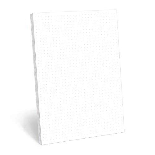 5.5” x 8.5” Small Dots Notes Sketching Writing Smooth White 0.20” 321Done Dot Grid Notepad – Dotted Graph Paper – Made in USA – 50 Sheets Dotted for Bullet Planning Journaling Thick Paper 1/5” 5.5” x 8.5” Small Dots Notes Sketching Writing Smooth White 0.20” 321Done Dot Grid Notepad – Dotted Graph Paper – Made in USA – 50 Sheets Dotted for Bullet Planning Journaling Thick Paper 1/5”